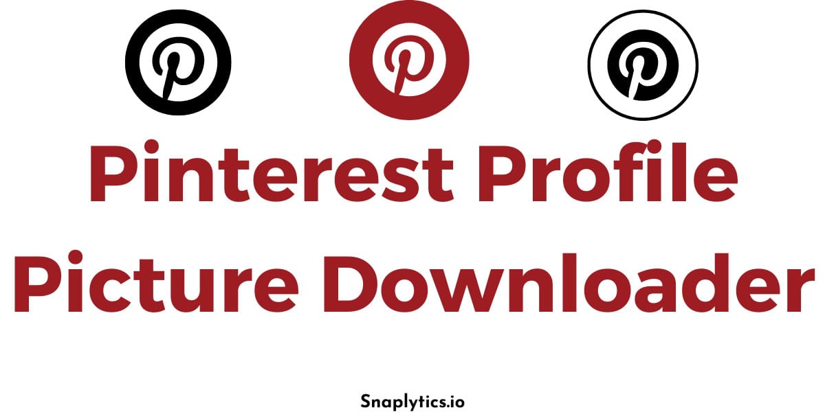 Pinterest Profile Picture Downloader