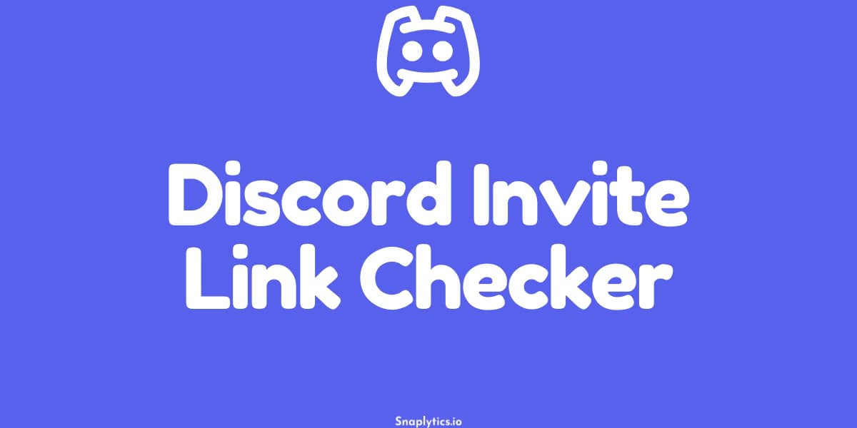 Discord Invite Link Checker