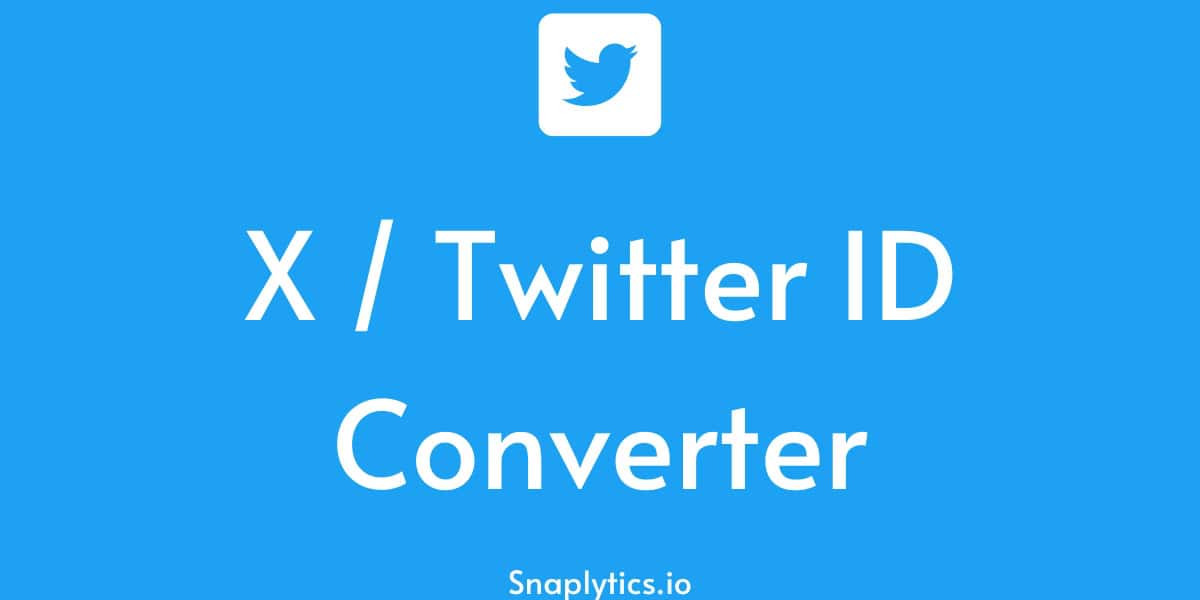 Twitter ID Converter